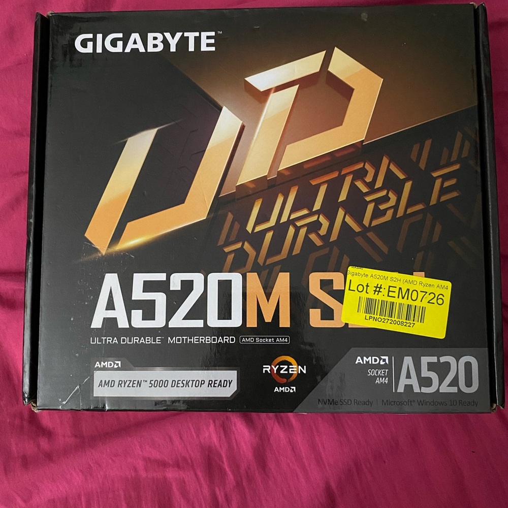 GIGABYTE Ultra Durable Motherboard AMD A520 S2H